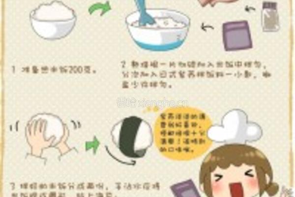 紫苏培根椒盐饭团便当的做法图解2