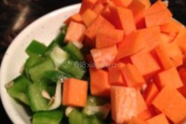 虾仁桂花炒饭的做法图解4