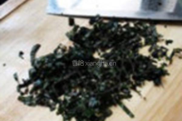 紫苏肉碎炒饭的做法图解3