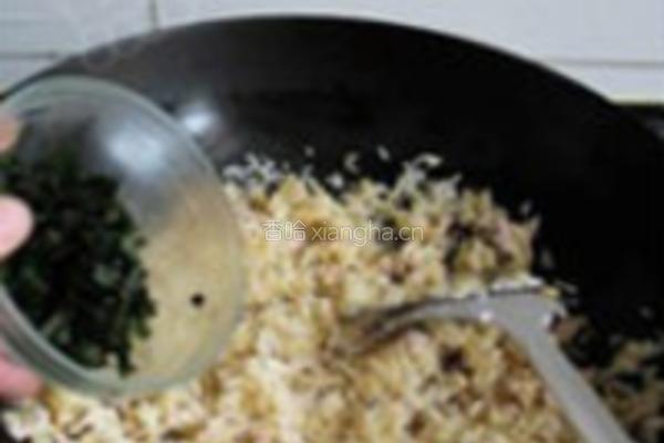 紫苏肉碎炒饭的做法图解8