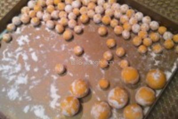 酒酿南瓜小圆子的做法图解4