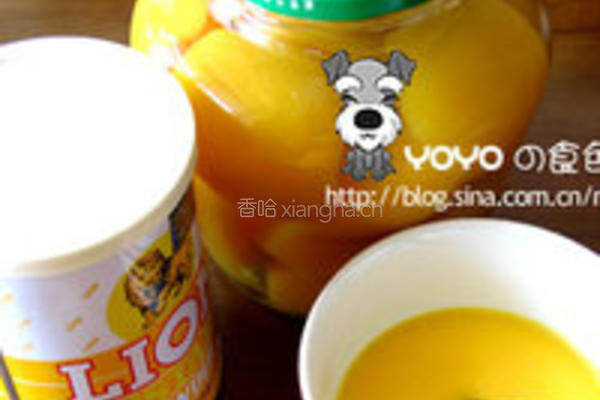 8寸水果布丁的做法图解1