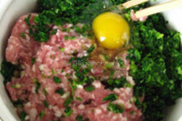 荠菜鲜肉汤团的做法图解3