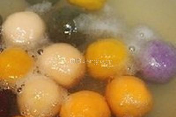 五彩缤纷的汤圆的做法图解15
