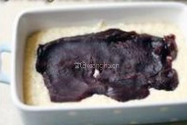 西米豆沙布丁的做法图解4