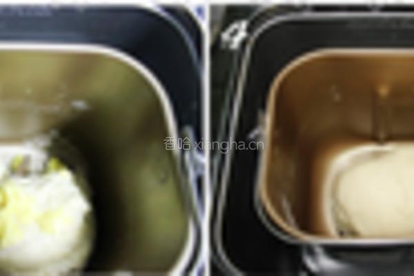 卡仕达酱超软提子吐司的做法图解2
