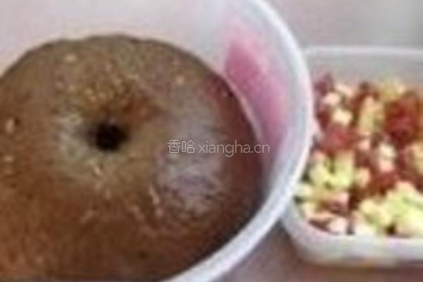 黑麦芝士熏肉包的做法图解4