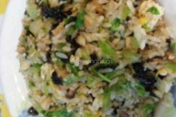 紫菜炒饭的做法图解4