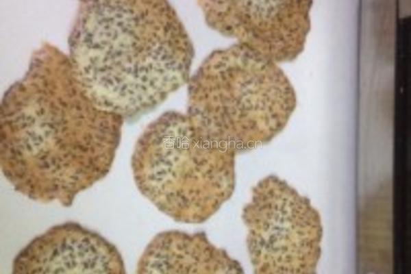 亚麻籽瓦片脆的做法图解3