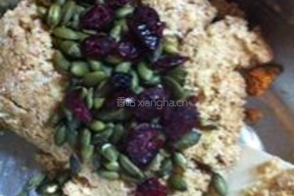 全麦椰香南瓜子酥饼的做法图解4