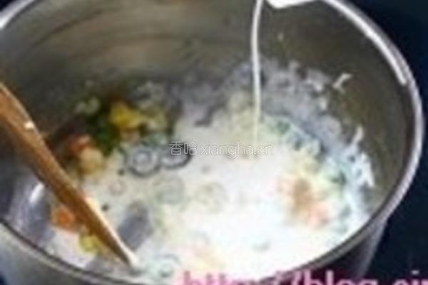 鲜虾面包派的做法图解4