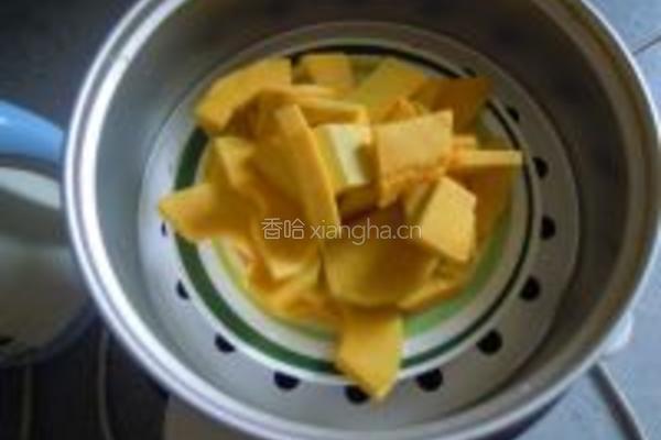 南瓜红豆汤圆的做法图解1