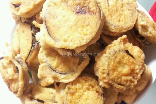 油炸茄盒的做法图解7