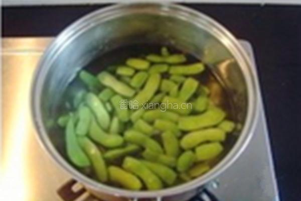 珍选捞汁毛豆的做法图解3