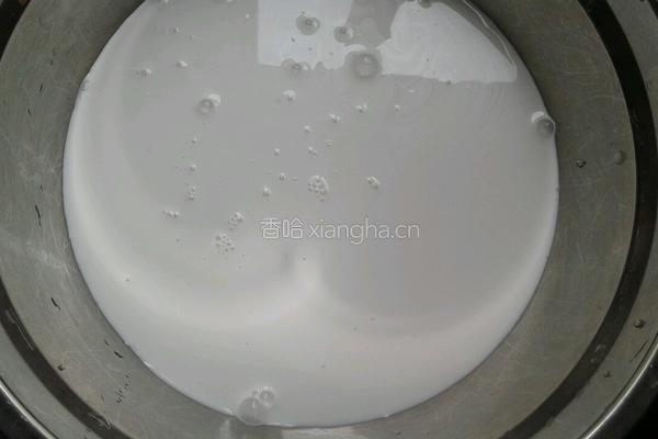 椰汁桂花糕的做法图解2