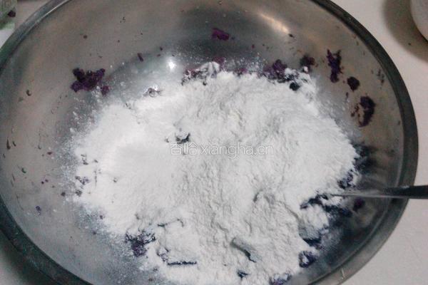 蒸紫薯小饼的做法图解4