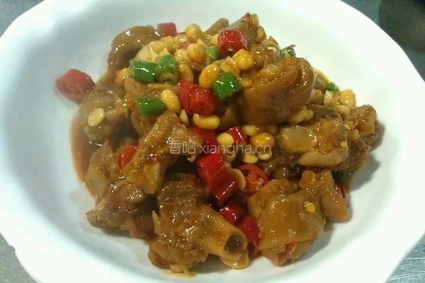黄豆焖猪蹄的做法图解4
