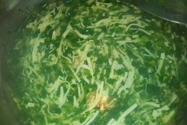 豆腐菠菜羹的做法图解5
