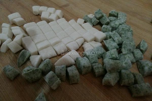 双色烩麻食的做法图解2