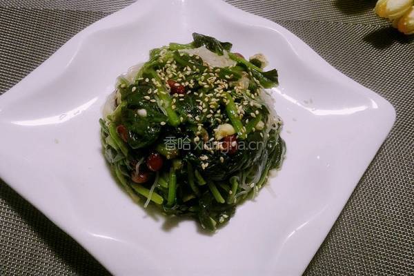 凉拌菠菜的做法图解7
