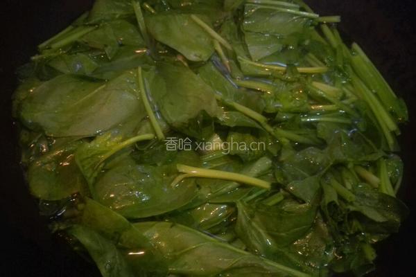 凉拌菠菜的做法图解4