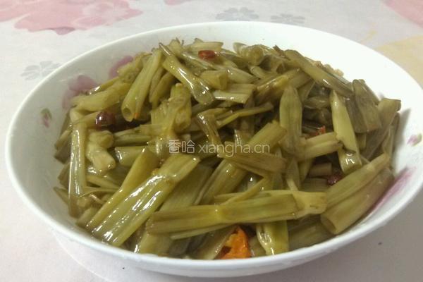 酸辣空心菜杆的做法图解4
