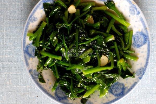 清炒木耳菜的做法图解5