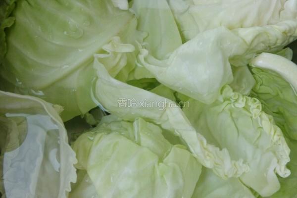 圆白菜蒸肉卷的做法图解1