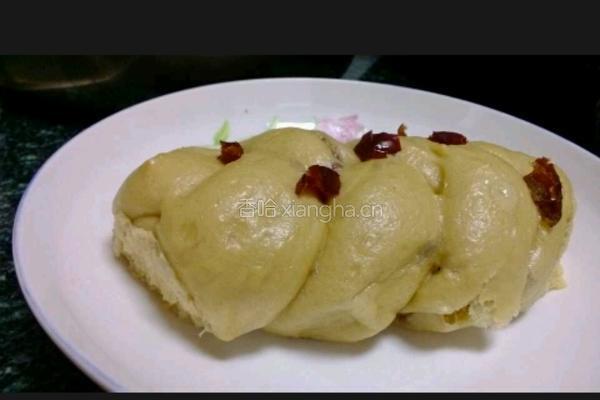 红糖红枣红豆麻花馒头的做法图解3