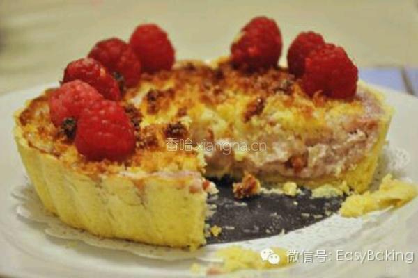 树莓奶酪椰蓉塔的做法图解6