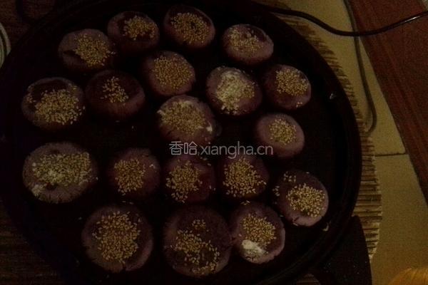 紫薯糯米饼的做法图解5