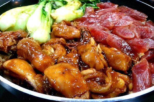 不粘锅简易煲饭
