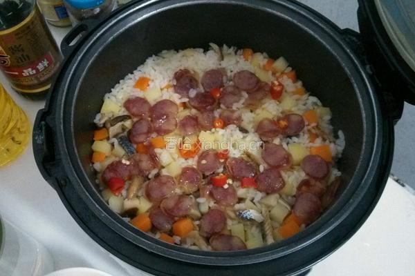 腊肠土豆香饭