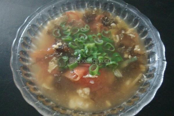 番茄鸡蛋紫菜汤的做法图解5