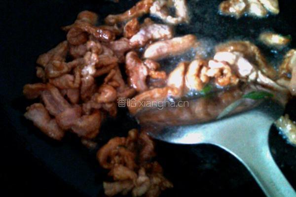 韭苔滑肉片的做法图解5