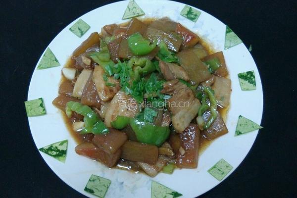 瓜皮回锅肉的做法图解13