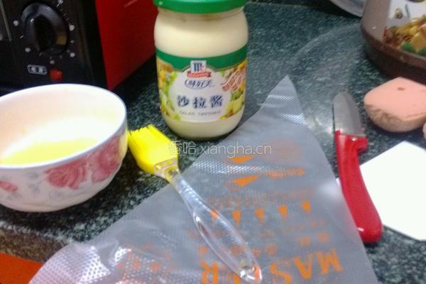 豆沙卷面包的做法图解4