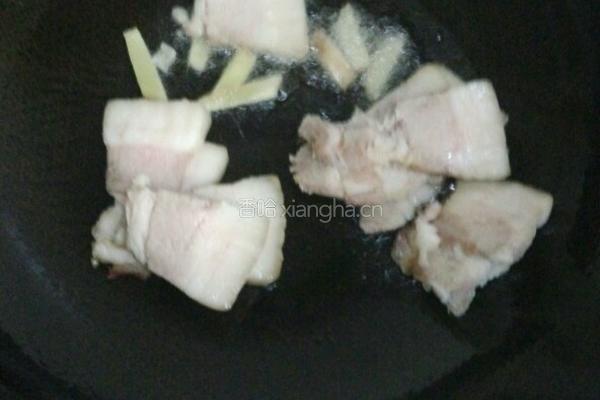 香干回锅肉的做法图解2