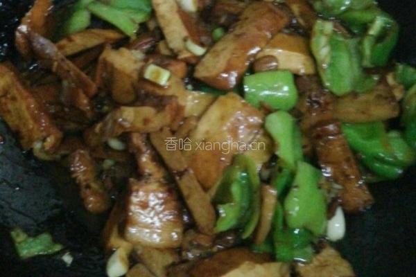 香干回锅肉的做法图解7
