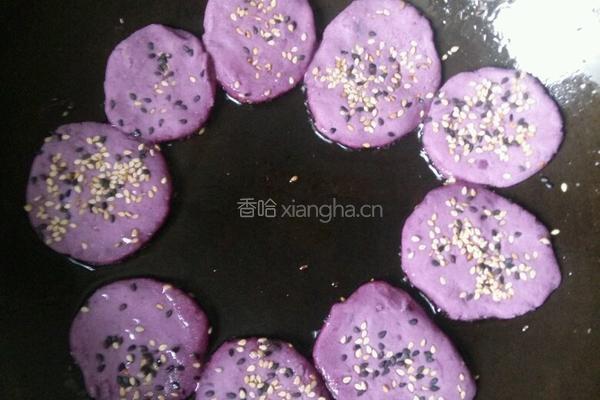 紫薯饼的做法图解7