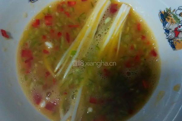 蛋煎金针菇的做法图解7