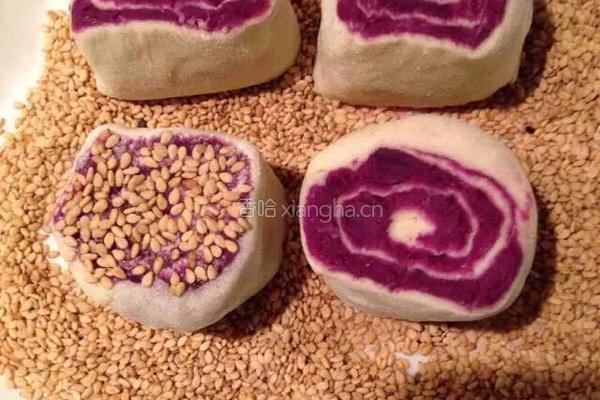 香甜紫薯饼的做法图解2