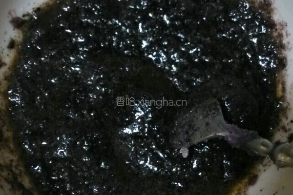 黑芝麻紫薯饼干的做法图解3