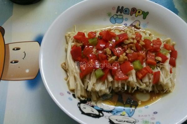 剁椒金针菇的做法图解5