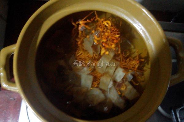 老鸡鱼鳔汤的做法图解4