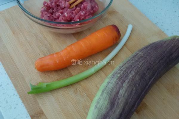 蒸茄盒的做法图解1