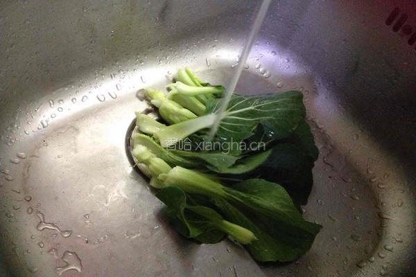 粉丝青菜的做法图解2