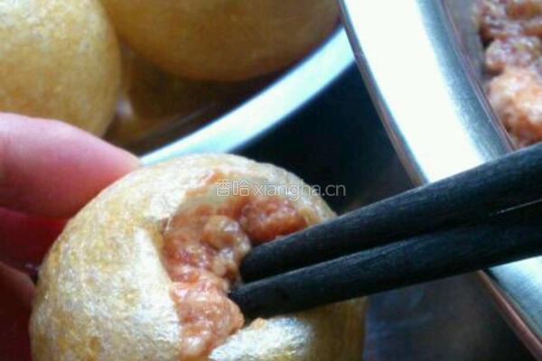 油面筋塞肉做法的做法图解5
