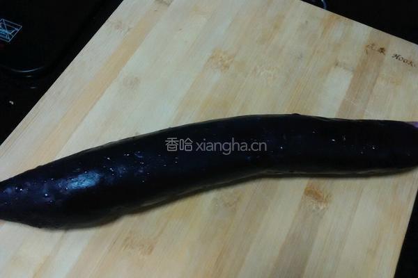 香炸茄片的做法图解1