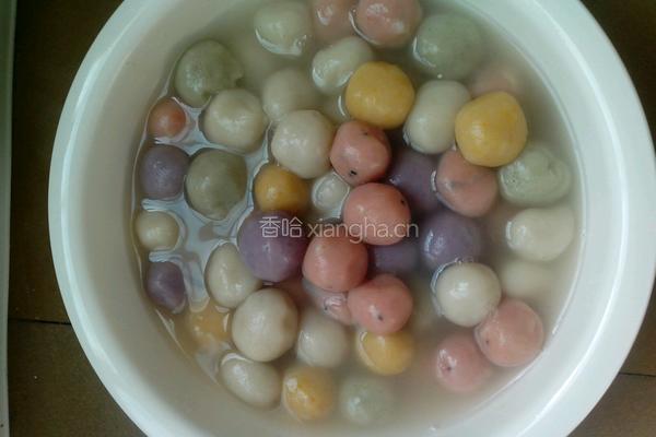 彩色汤圆的做法图解8